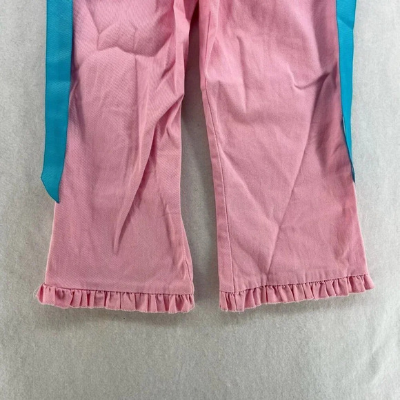 Hello Kitty Pants Kids Sz L (6X) Pink Embroidered Wide-Leg Ruffle Hem Stretch - Picture 9 of 12